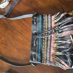 Colorful Fringe Crossbody Bag